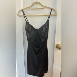 Blue blush black slip dress size medium